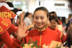 Đội tuyển Nữ Việt Nam rạng ngời trong ngày về nước sau World Cup 2023