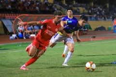 Hai đại diện của Thủ đô là Câu lạc bộ Hà Nội và Viettel là những ứng cử viên cho ngôi vô địch V-League 2023. (Ảnh: Hoài Nam/Vietnam+)