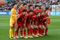 Hành trình lịch sử của 'Những cô gái Vàng' tại World Cup 2023 đã 'truyền lửa' cho các cấp độ Đội tuyển của Bóng đá Việt Nam. (Ảnh: AFP/TTXVN)