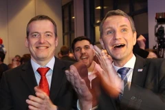 Đại diện đảng AfD tại cuộc bầu cử Nghị viện tại Magdeburg, miền đông Đức ngày 13/3. (Nguồn: AFP/TTXVN)