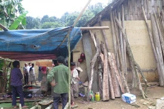 Hiện trường vụ trong án. (Ảnh: Hồng Ninh/TTXVN)