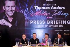 Nam ca sỹ Thomas Anders cho biết, Âm nhạc của Modern Talking vẫn còn hợp thời. (Ảnh: Minh Sơn/Vietnam+)