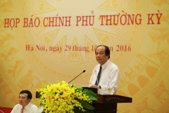 Bộ trưởng Mai Tiến Dũng. (Ảnh: Minh Sơn/Vietnam+)