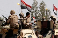 Binh sỹ Ai Cập làm nhiệm vụ tại miền Bắc Sinai. (Nguồn: Reuters)