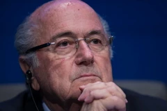 Chủ tịch FIFA Sepp Blatter trong cuộc họp báo tại trụ sở Liên đoàn bóng đá ở Zurich ngày 2/6. (Nguồn: AFP/TTXVN)
