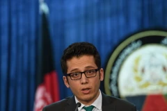 Phó phát ngôn viên của Tổng thống Afghanistan Zafar Hashemi tại một cuộc họp báo ở thủ đô Kabul ngày 29/7. (Nguồn: AFP/TTXVN)