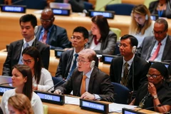 Hội nghị quốc tế của Liên hợp quốc về dịch bệnh Ebola diễn ra ở New York. (Nguồn: THX/TTXVN)