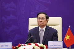 Thủ tướng Phạm Minh Chính phát biểu tại Phiên thảo luận mở Cấp cao của Hội đồng Bảo an Liên hợp quốc. (Ảnh: Dương Giang/TTXVN)