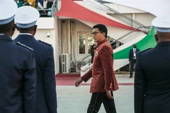Tổng thống Andry Rajoelina tại lễ kỷ niệm Ngày Độc lập của Madagascar ở Antananarivo. (Ảnh: AFP/TTXVN)