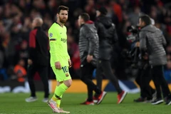 Messi buồn bã sau trận đấu. (Nguồn: AFP)