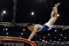 Vận động viên Lê Thanh Tùng. (Ảnh: Quốc Khánh/TTXVN)