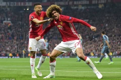 Fellaini giúp Manchester United vào chung kết Europa League. (Nguồn: AFP/Getty Images)