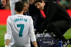Ronaldo dính chấn thương. (Nguồn: AP)