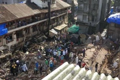 Sập nhà ở Mumbai. (Nguồn: indianexpress.com)