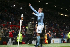 De Bruyne đang tỏa sáng trong màu áo Man City. (Nguồn: AP)