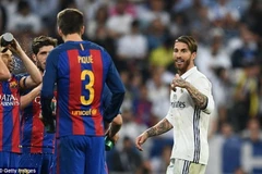 Ramos chế giễu Pique. (Nguồn: Getty Images)