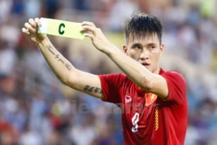 Công Vinh đã chơi 74 trận cho tuyển Việt Nam và ghi được 45 bàn. (Ảnh: Minh Chiến/Vietnam+)