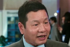 Chủ tịch FPT Trương Gia Bình trả lời phỏng vấn của Bloomberg. (Nguồn: Bloomberg)