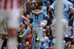 Manchester City giành chiến thắng đậm trước Stoke City. (Nguồn: AFP/Getty Images)
