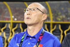 HLV tuyển Việt Nam Park Hang Seo. (Ảnh: Hoàng Linh/TTXVN)
