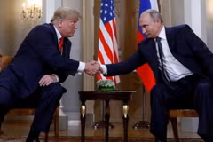 Tổng thống Mỹ Trump và người đồng cấp Nga Putin. (Nguồn: Reuters)