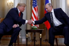 Tổng thống Mỹ Trump và người đồng cấp Nga Putin. (Nguồn: Reuters)