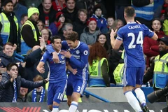 Pedro lập cú đúp mang chiến thắng về cho Chelsea. (Nguồn: DM)