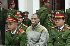 Bị cáo Doãn Trung Dũng tại phiên tòa. (Ảnh: Trung Nguyên/TTXVN)