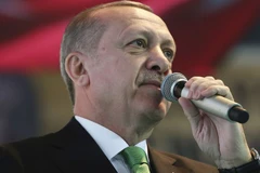 Tổng thống Thổ Nhĩ Kỳ Recep Tayyip Erdogan. (Nguồn: AP)