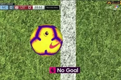 Liverpool chỉ cách bàn thắng đúng 1,12 cm.