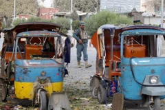 Hiện trường một vụ đánh bom ở Afghanistan. (Nguồn: Reuters)