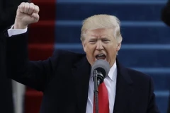 Ông Trump tuyên thệ nhậm chức Tổng thống Mỹ. (Nguồn: AP)