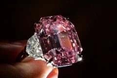Viên kim cương hồng Pink Legacy. (Nguồn: AFP)