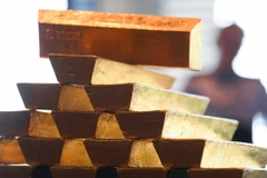 Số vàng được đưa về nước tại Ngân hàng Trung ương Đức ngày 23/8. (Nguồn: AFP/TTXVN)