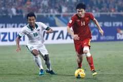 Lương Xuân Trường của tuyển Việt Nam. (Ảnh: Minh Chiến/Vietnam+)