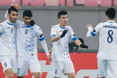 U23 Uzbeskitan gây sốc trước đương kim vô địch U23 Nhật Bản. (Nguồn: AFC)