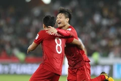 Việt Nam sẽ giành vé vào vòng 1/8 Asian Cup 2019. (Ảnh: Hoàng Linh/TTXVN)