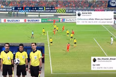 Cổ động viên Malaysia tố trọng tài thiên vị Việt Nam. (Nguồn: Fox Sports)