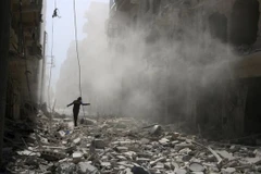 Cảnh đổ nát ở Syria. (Nguồn: Reuters)
