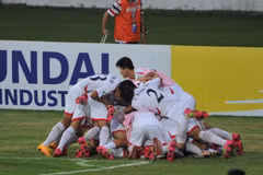 Niềm vui của các cầu thủ U16 Triều Tiên. (Nguồn: AFC)