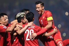 Tuyển Việt Nam chạy đà Asian Cup 2019 bằng trận giao hữu với Triều Tiên. (Ảnh: Trọng Đạt/TTXVN)