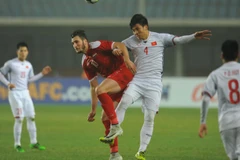 U23 Việt Nam đã có đấu pháp hợp lý để ngăn cản U23 Syria. (Nguồn: AFC)