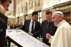 Các tuyển thủ Đức được diện kiến Giáo Hoàng