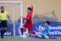 U22 Việt Nam trong trận giao hữu với Ulsan Hyundai. (Nguồn: VFF)