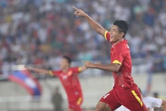 Hà Đức Chinh vắng mặt ở trận gặp U19 Nhật Bản. (Ảnh: Minh Chiến/Vietnam+)