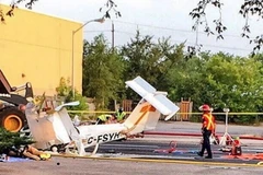 Chiếc máy bay bị rơi. (Nguồn: RT)