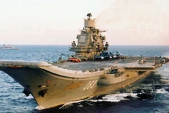 Tàu sân bay Đô đốc Kuznetsov của Nga. (Nguồn: AP)