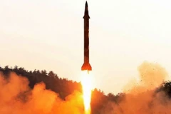 Hình ảnh 1 vụ phóng tên lửa của Triều Tiên. (Nguồn: AP)