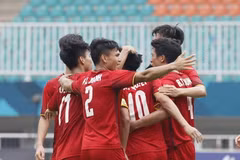 Olympic Việt Nam lỡ tấm huy chương đồng lịch sử. (Ảnh: Hoàng Linh/TTXVN)