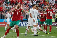 Maroc (áo đỏ) là 1 trong 3 đội tuyển đã bị loại khỏi World Cup 2018. (Nguồn: Reuters)